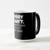 Ich habe Pläne mit meinem Dirt-Bike-Geschenk Verwandlungstasse (VorderseiteRechts)