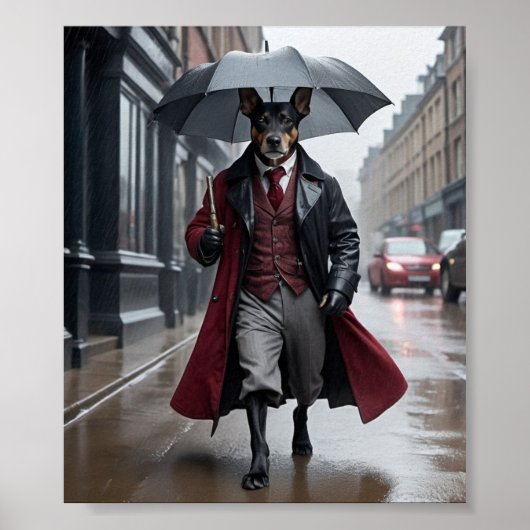 Ich habe Pläne mit meinem Hundeposter 4 Poster (Vorne)