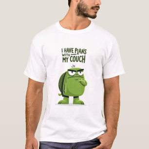 Ich habe Pläne mit meinem Sofa Lustige Schildkröte T-Shirt