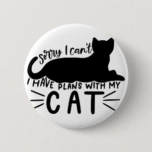 Ich habe Pläne mit meiner Katze Button