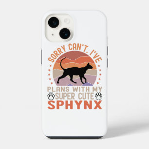Ich habe Pläne mit meiner Sphynx-Katze iPhone 14 Hülle