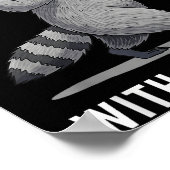 Ich habe Pläne mit Racomen Männer Frauen haben son Poster (Ecke)