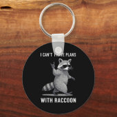 Ich habe Pläne mit Racomen Männer Frauen haben son Schlüsselanhänger (Vorderseite)