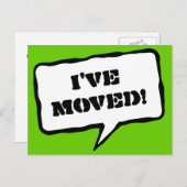 Ich habe Postkarten für neue Adresse verschoben (Vorne/Hinten)