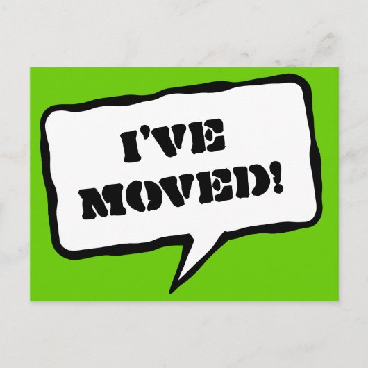 Ich habe Postkarten für neue Adresse verschoben (Vorderseite)