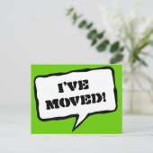 Ich habe Postkarten für neue Adresse verschoben (Stehend Vorderseite)