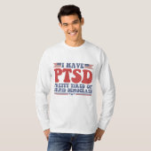 Ich habe PTSD Hübsch müde von Demokraten Funny Gif T-Shirt (Vorne ganz)