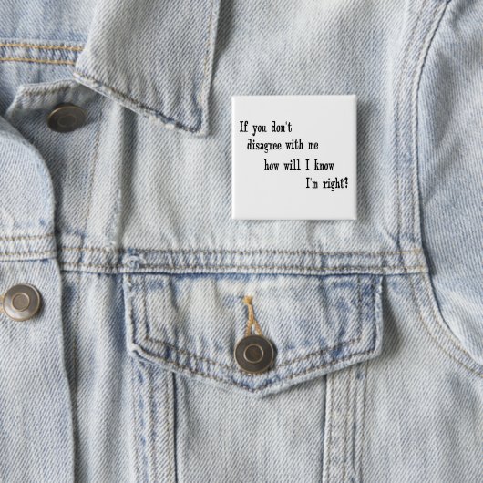 Ich habe recht! button (Beispiel)