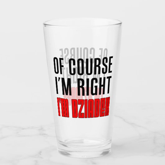 Ich habe recht, ich bin Dziadek Glas (Vorderseite)