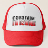 Ich habe recht, ich bin Dziadek-Großvater Truckerkappe (Vorderseite)