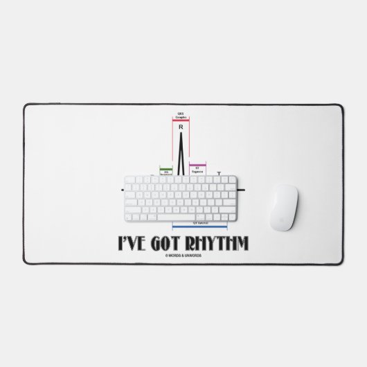 Ich habe Rhythm EKG EKG Elektrokardiogramm Got Schreibtischunterlage (Tastatur & Maus)