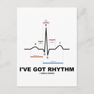 Ich habe Rhythm Got (EKG - EKG Herzschlag) Postkarte