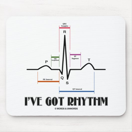 Ich habe Rhythm Got (EKG/EKG - Oldgate Lane Kontur Mousepad (Vorne)