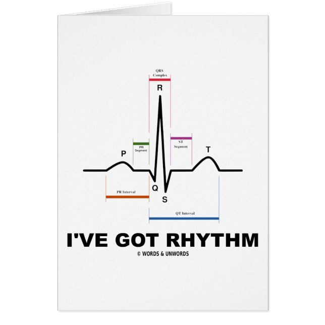 Ich habe Rhythmus (ECG - EKG Herz-Schlag) (Vorne)