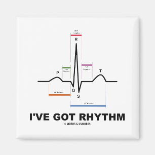 Ich habe Rhythmus (ECG - EKG Herz-Schlag) Magnet