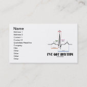 Ich habe Rhythmus (EKG / EKG Elektrokardiogramm) G Visitenkarte (Vorderseite)