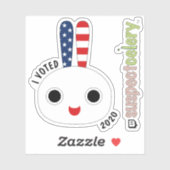 Ich habe Rot-Weiß-Blau-Sonne + SuspectCelery™ Aufkleber (Blatt)