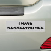 Ich habe Sasquatch DNS Autoaufkleber (Auf Auto)