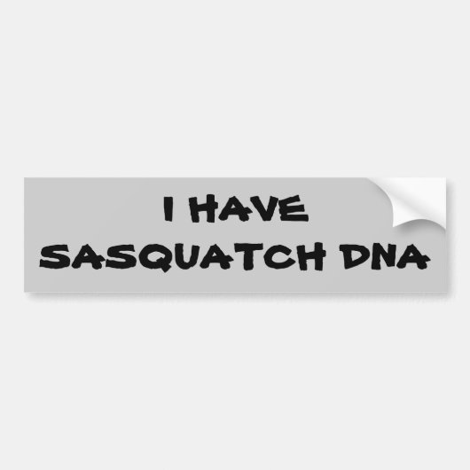 Ich habe Sasquatch DNS Autoaufkleber (Vorne)