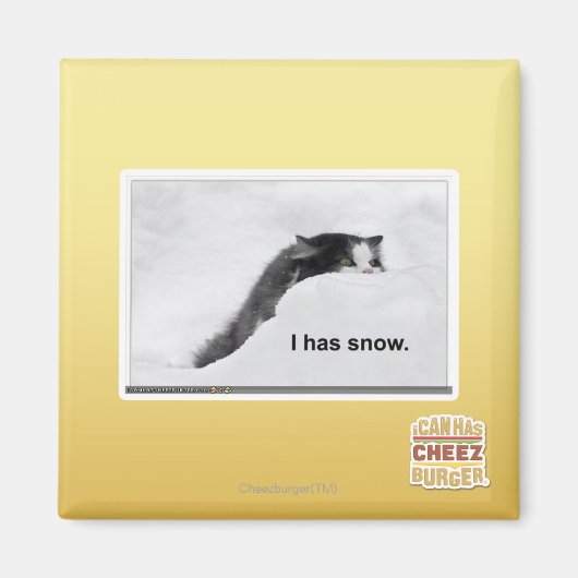 Ich habe Schnee. Magnet (Vorne)