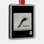 Ich habe Schnee. Ornament Aus Metall (Rechts)