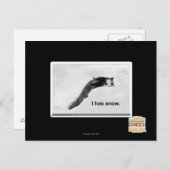 Ich habe Schnee. Postkarte (Vorne/Hinten)