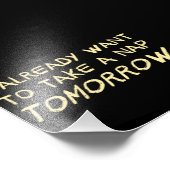 Ich habe schon Gewollt, morgen ein Nickerchen zu n Fotodruck (Ecke)