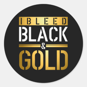 Ich habe schwarzes Gold dunkel geblasen Runder Aufkleber