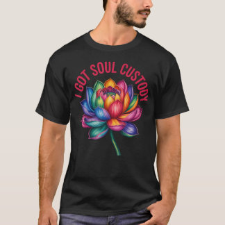 Ich habe Seelengewahrsam Bunte Lotusblume Yoga Mam T-Shirt