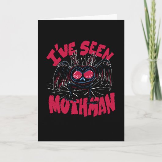 Ich habe Seen Mothman Karte (Vorderseite)