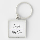 Ich habe seine sechs" Schlüsselanhänger erste Antw (Vorne)