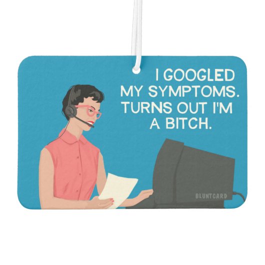 Ich habe selbst gesucht! - Funny Autolufterfrischer (Rückseite)