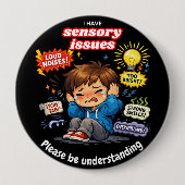 Ich habe sensorische Probleme Pin Button Abzeichen (Vorderseite)