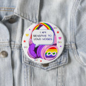 Ich habe sensorische Probleme Pin Button Abzeichen (Beispiel)