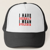 ich habe sexdaily mich gemeine Dyslexie-T-Shirts Truckerkappe (Vorderseite)