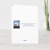 "Ich habe sie eine Nacht gesehen" Dankeskarte (Rückseite)