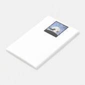 "Ich habe sie eine Nacht gesehen!" Post-it Klebezettel (angewinkelt)