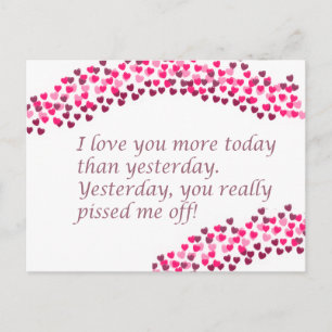 Ich habe Sie heute mehr Liebe Postkarte