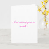 Ich habe Sie soviel… verfehlt Karte (Gelbe Blume)