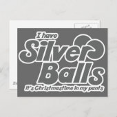 Ich habe Silberbälle. Weihnachten ist in meinen Ho (Vorne/Hinten)