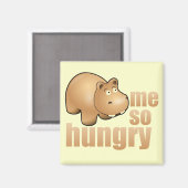 Ich habe so einen lustigen Hippo-Kühlschrank-Magne Magnet (Vorderseite/Rückseite)