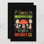 Ich habe so Pilz im Herzen Einladung (Vorne/Hinten)