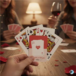 Ich habe so viel Glück, dich zu haben Classic Poke Spielkarten
