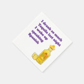 "Ich habe so viel Tequila getrunken" Cocktail Serv Serviette (Ecke)