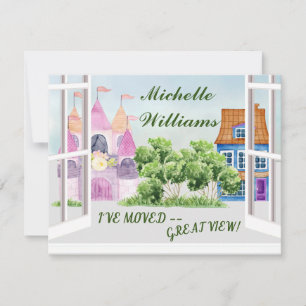 Ich habe Spaß gemacht Wasserfarben-Stadt-Bewegung Ankündigung