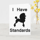 Ich habe Standards (Poodle) Karte (Gelbe Blume)