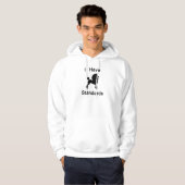 Ich habe Standards (Pudel) Hoodie (Vorne ganz)
