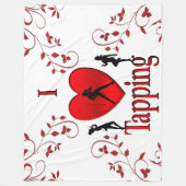 Ich habe Stich Tanz Fleecedecke (Vorderseite)