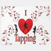 Ich habe Stich Tanz Fleecedecke (Vorderseite (Horizontal))