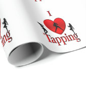 Ich habe Stich Tanz Geschenkpapier (Rolleneckpunkt)